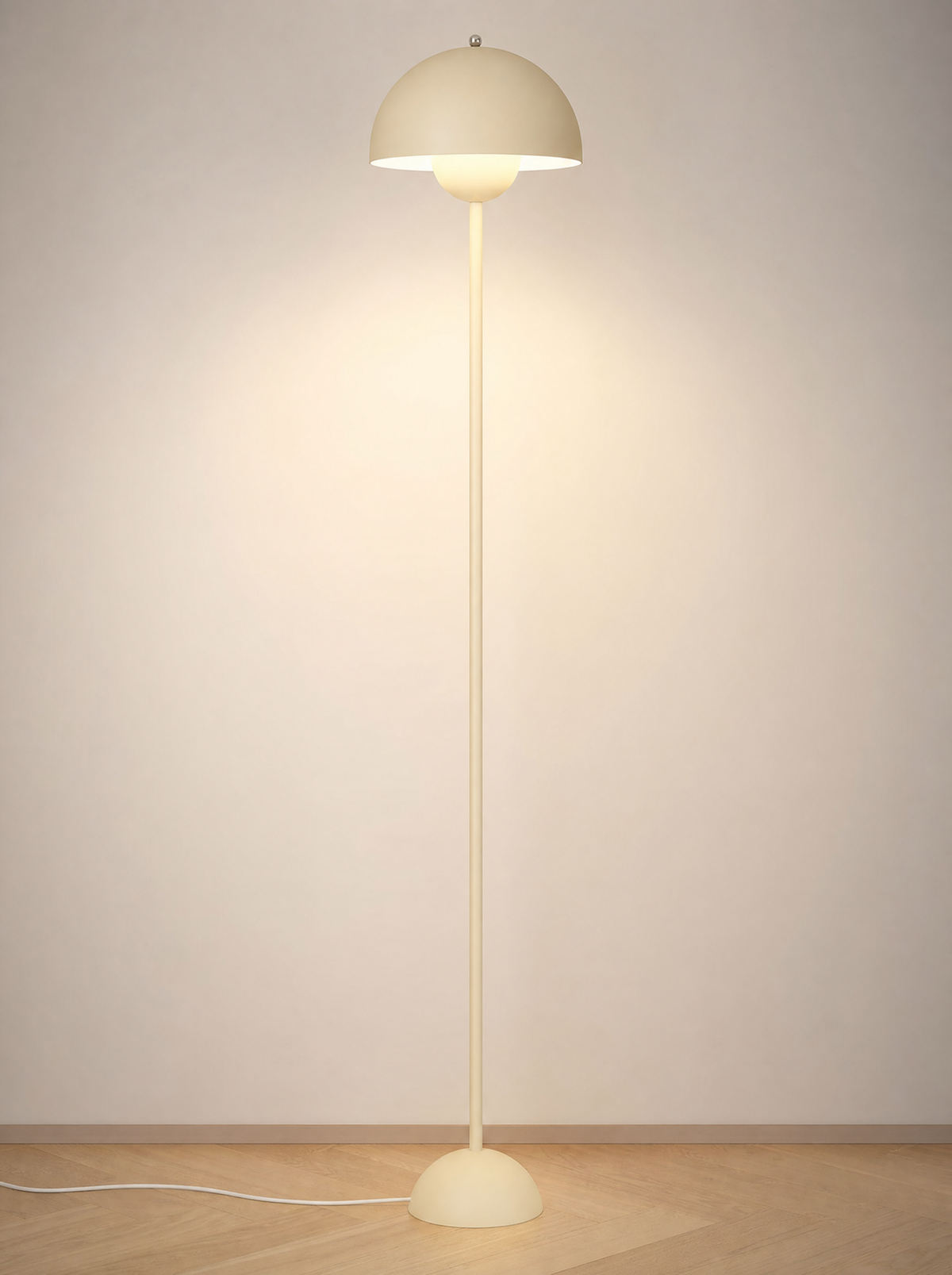 Crema cream floor lamp, full view