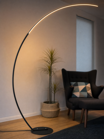Close-up of the Arc floor lamp head
